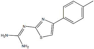 2-[[Amino(amino)methylene]amino]-4-(4-methylphenyl)thiazole 结构式