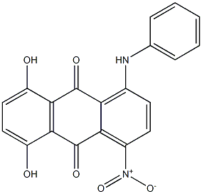 1-Anilino-5,8-dihydroxy-4-nitroanthraquinone Structure