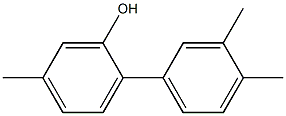 5-Methyl-2-(3,4-dimethylphenyl)phenol 结构式