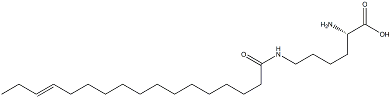 N6-(14-Heptadecenoyl)lysine Struktur