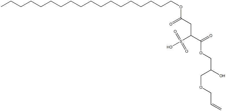 2-Octadecyloxycarbonyl-1-(3-allyloxy-2-hydroxypropoxycarbonyl)ethanesulfonic acid