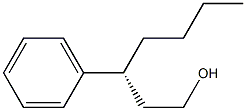 [R,(-)]-3-Phenyl-1-heptanol 结构式
