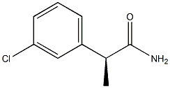 [S,(+)]-2-(m-Chlorophenyl)propionamide,,结构式