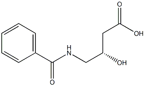 [S,(+)]-4-Benzoylamino-3-hydroxybutyric acid,,结构式