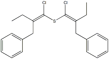 Benzyl(1-chloro-1-butenyl) sulfide Structure