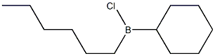 Hexylcyclohexylchloroborane 结构式