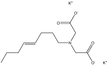 (4-Octenyl)iminodiacetic acid dipotassium salt Structure