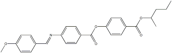 4-[4-(4-Methoxybenzylideneamino)benzoyloxy]benzoic acid (1-methylbutyl) ester,,结构式