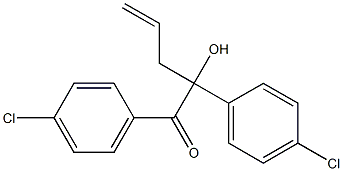 1,2-Bis(4-chlorophenyl)-2-hydroxy-4-pentene-1-one,,结构式