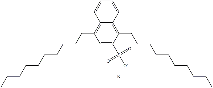 1,4-Didecyl-2-naphthalenesulfonic acid potassium salt