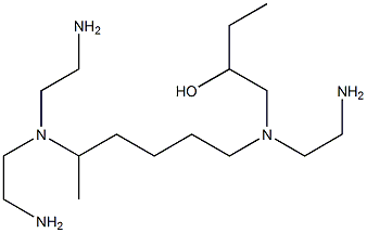 1-[N-(2-Aminoethyl)-N-[5-[bis(2-aminoethyl)amino]hexyl]amino]-2-butanol 结构式