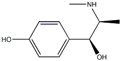 4-[(1S,2S)-1-Hydroxy-2-(methylamino)propyl]phenol,,结构式