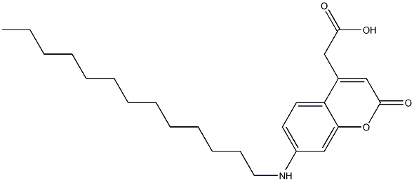 7-(Tridecylamino)-2-oxo-2H-1-benzopyran-4-acetic acid