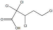 2,2,3,5-テトラクロロ吉草酸 化学構造式