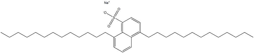 4,8-Ditridecyl-1-naphthalenesulfonic acid sodium salt,,结构式