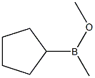 Cyclopentyl(methyl)(methoxy)borane Structure