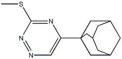 5-(1-Adamantyl)-3-methylthio-1,2,4-triazine Struktur