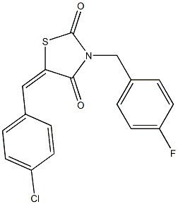 3-(4-Fluorobenzyl)-5-(4-chlorobenzylidene)thiazolidine-2,4-dione