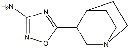 3-(3-Amino-1,2,4-oxadiazol-5-yl)quinuclidine 结构式
