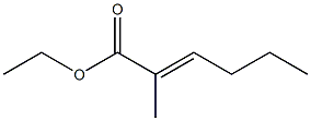 2-Methyl-2-hexenoic acid ethyl ester Struktur