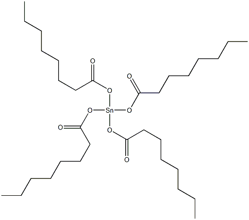 Tetrakis(octanoyloxy)stannane Struktur