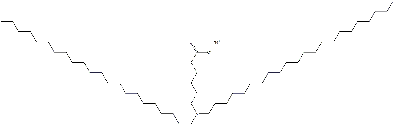 6-(Didocosylamino)hexanoic acid sodium salt Structure