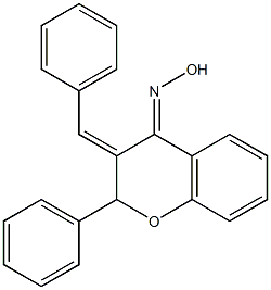 3-Benzylidene-2-phenylchroman-4-one oxime Structure