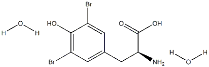 3,5-Dibromo-L-tyrosine dihydrate,,结构式