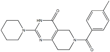 2-Piperidino-6-(4-methylbenzoyl)-5,6,7,8-tetrahydropyrido[4,3-d]pyrimidin-4(3H)-one|