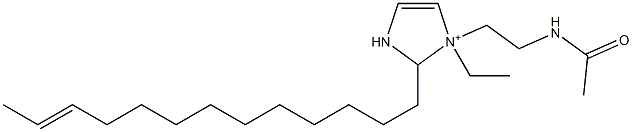 1-[2-(Acetylamino)ethyl]-1-ethyl-2-(11-tridecenyl)-4-imidazoline-1-ium Struktur