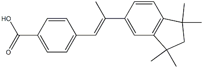 4-[(E)-2-(1,1,3,3-Tetramethylindan-5-yl)-1-propen-1-yl]benzoic acid Structure