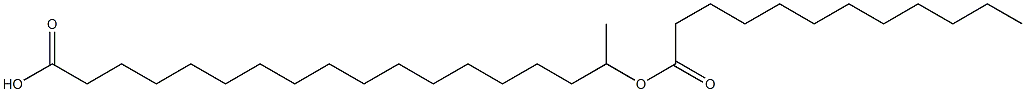 17-ドデカノイルオキシオクタデカン酸 化学構造式