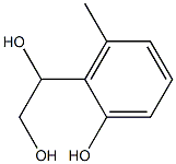 2-(1,2-Dihydroxyethyl)-3-methylphenol Struktur