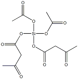 Diacetoxybis(acetoacetyloxy)silane Structure