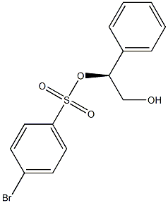 (+)-p-Bromobenzenesulfonic acid (S)-1-phenyl-2-hydroxyethyl ester Structure