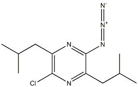 2-Azido-5-chloro-3,6-diisobutylpyrazine 结构式