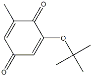 2-(tert-Butyloxy)-6-methyl-2,5-cyclohexadiene-1,4-dione 结构式