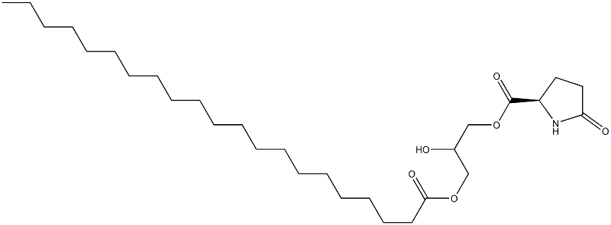 1-[(D-ピログルタモイル)オキシ]-2,3-プロパンジオール3-ヘニコサノアート 化学構造式