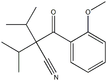 2-Isopropyl-2-(2-methoxybenzoyl)-3-methylbutanenitrile 结构式