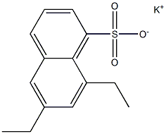 6,8-Diethyl-1-naphthalenesulfonic acid potassium salt Structure