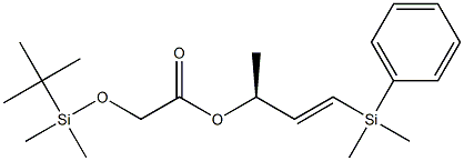 [[Dimethyl(tert-butyl)silyl]oxy]acetic acid (E,S)-1-[dimethyl(phenyl)silyl]-1-buten-3-yl ester|