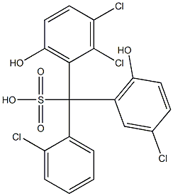  (2-Chlorophenyl)(3-chloro-6-hydroxyphenyl)(2,3-dichloro-6-hydroxyphenyl)methanesulfonic acid