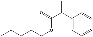 2-フェニルプロパン酸ペンチル 化学構造式