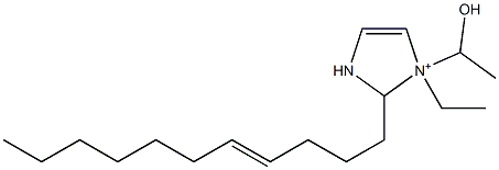 1-エチル-1-(1-ヒドロキシエチル)-2-(4-ウンデセニル)-4-イミダゾリン-1-イウム 化学構造式