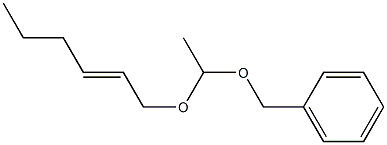 Acetaldehyde benzyl[(E)-2-hexenyl]acetal Structure