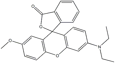 3'-(Diethylamino)-7'-methoxy-spiro[isobenzofuran-1(3H),9'-[9H]xanthene]-3-one Structure