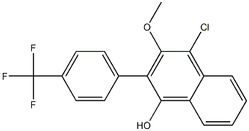 4-Chloro-3-methoxy-2-[4-(trifluoromethyl)phenyl]-1-naphthol