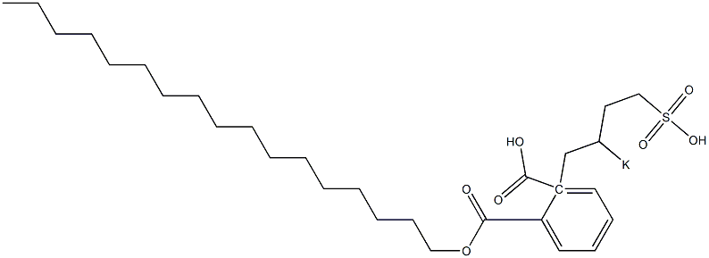 Phthalic acid 1-heptadecyl 2-(2-potassiosulfobutyl) ester Structure