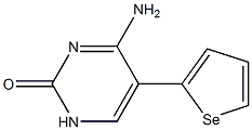 5-(Selenophen-2-yl)-4-aminopyrimidin-2(1H)-one Structure