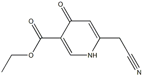 6-(Cyanomethyl)-4-oxo-1,4-dihydropyridine-3-carboxylic acid ethyl ester